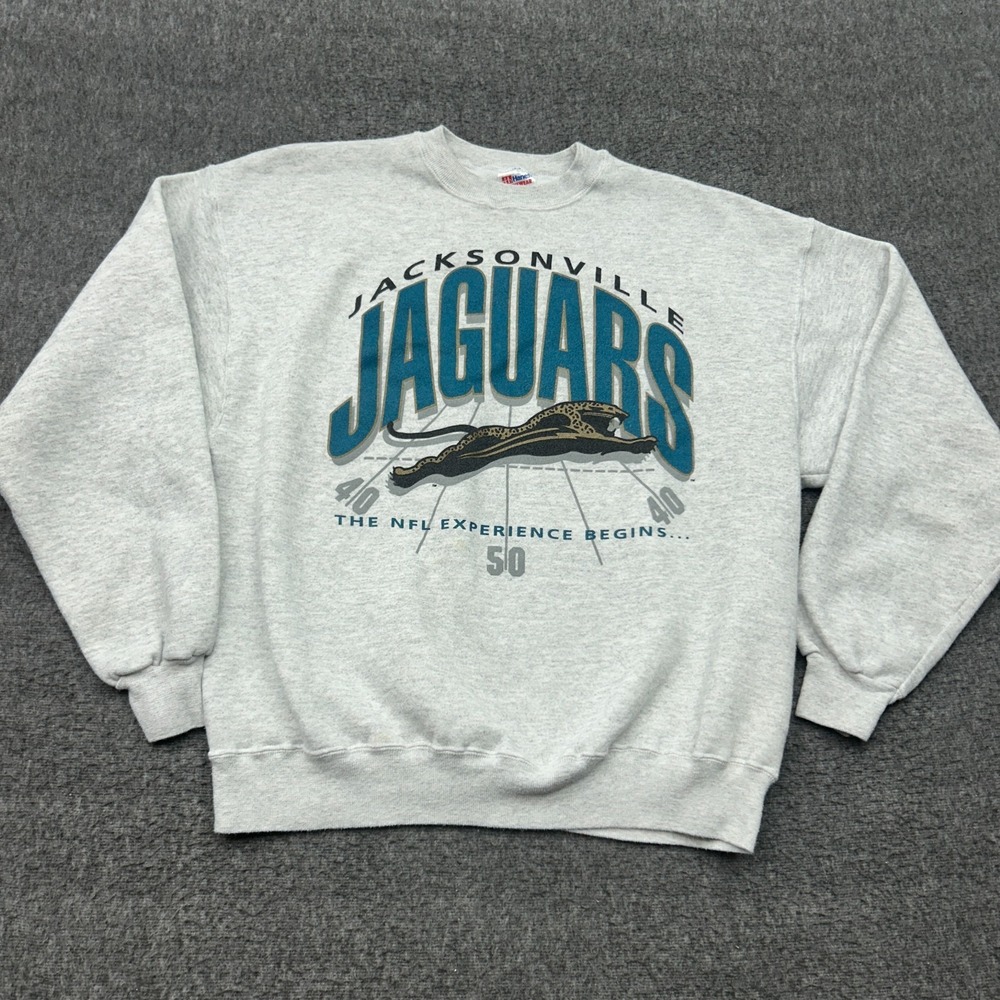 Vintage‎ Jacksonville Jaguars Banned Logo Crewneck Sweatshirt XXL 90s